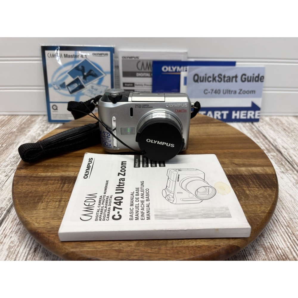 Olympus Camedia C-740 3.2MP Digital Camera Fujifilm SD Card READ Works